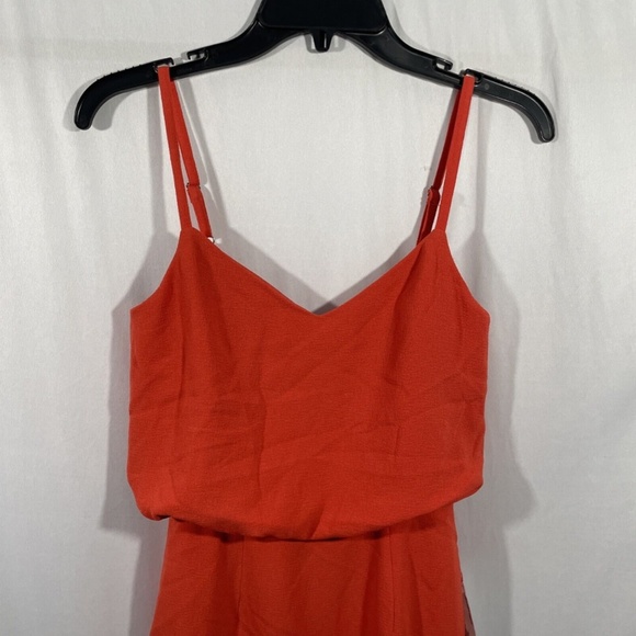 NWT Dress the Population [ XXS ] Alondra Blouson Sheath Dress Poppy‎ Orange - Picture 8 of 14